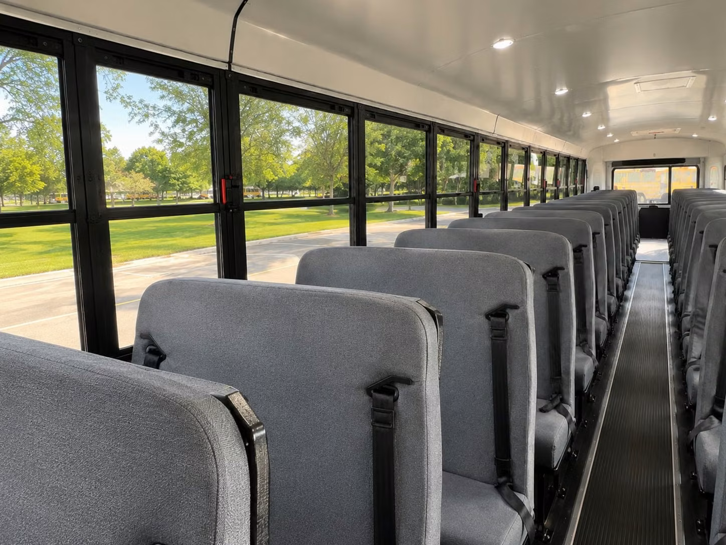 school bus inside